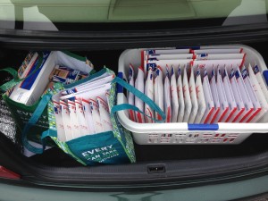 On the way to the US Post Office