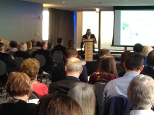 Jim Barnes hosting the IPPY awards ceremony